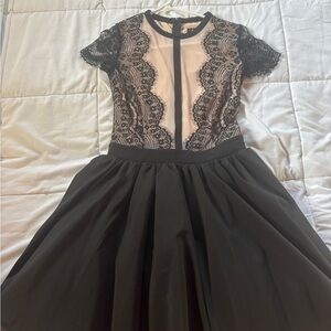Elegant Black Lace Dress